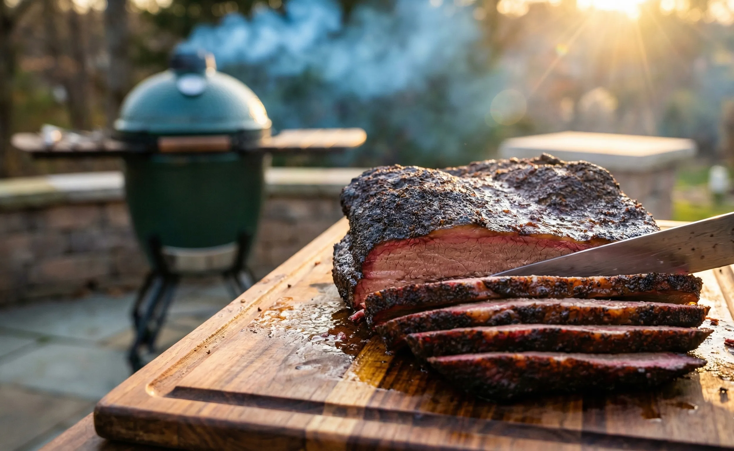 Långsam matlagning i kamado