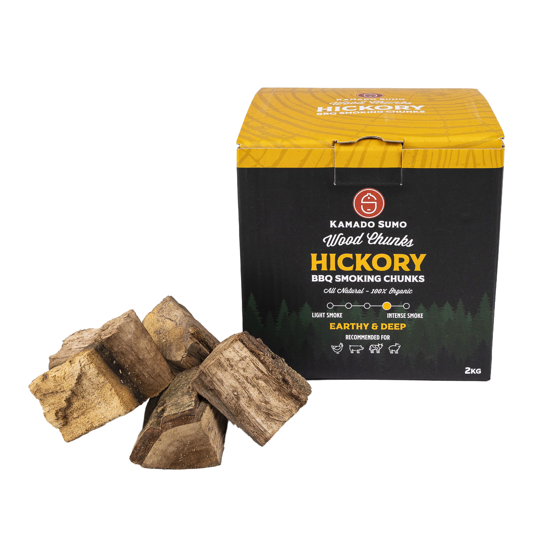 Hickory Chunks 2 kg - Bild 2